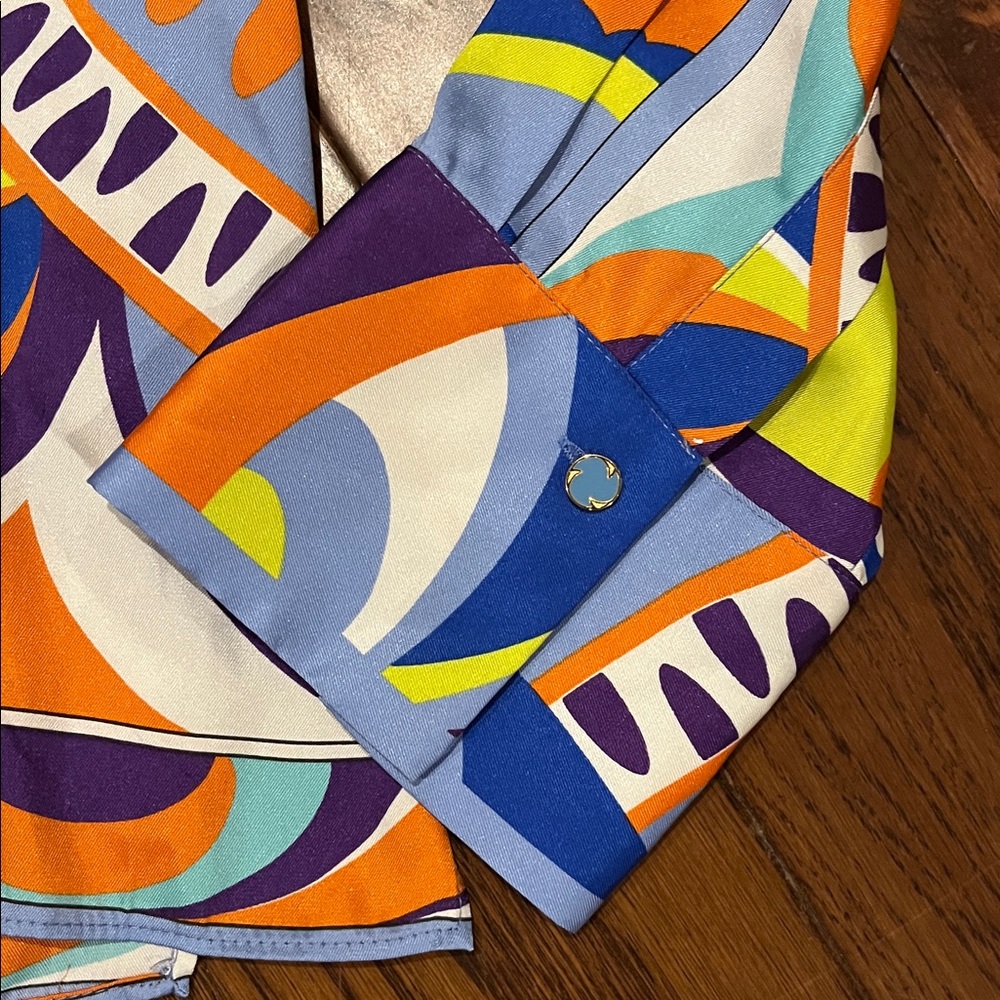 Zara Multicolor Abstract Button-Up Shirt - Picture 3 of 5